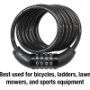 6ft (1.8m) Long x 5/16in (8mm) Diameter Set Your Own Combination Cable Lock