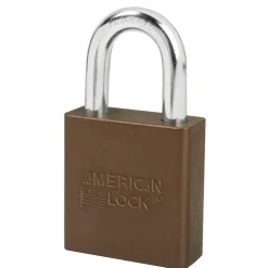 1-3/4in (44mm) Brown Solid Aluminum Rekeyable 6-Pin Tumbler Padlock
