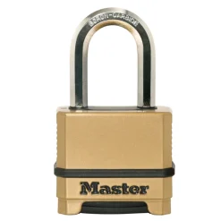 Magnum Heavy Duty Solid Body Combination Lock, 2 in Wide with 1-1/2 in Shackle