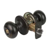 Rusk Style Knob Entry Door Lock; Aged Bronze, SC1
