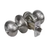 Rusk Style Knob Entry Door Lock; Satin Nickel, SC1